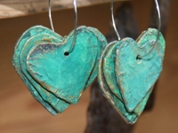 recyclart Helena Oehman Papermache Earrings